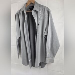 Polo Ralph Lauren Button Up Shirt Mens 16 34/35 Gray Long Sleeve Cotton